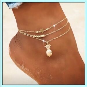Ankle bracelet/ anklet multilayered